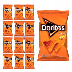 Doritos Chipsy Nachosy Nacho Kukurydz 13 x 100g