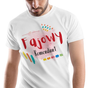 T-Shirt Męski Dla Komendanta Koszulka L Prezent