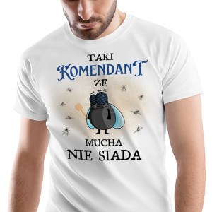T-Shirt Męski Dla Komendanta Koszulka XXL Prezent