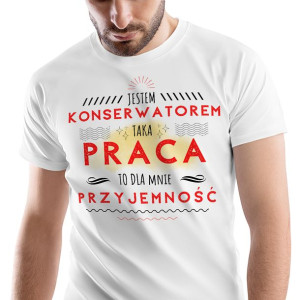 T-Shirt Męski Dla Konserwatora Koszulka M Prezent