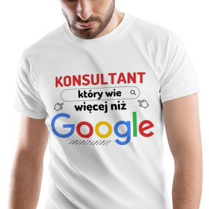 T-Shirt Męski Dla Konsultanta Koszulka L Prezent