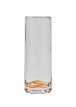 Wazon cylinder pomarańczowe dno