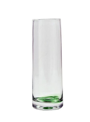 Wazon cylinder z zielonym dnem