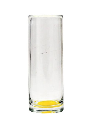 Wazon cylinder z żółtym dnem