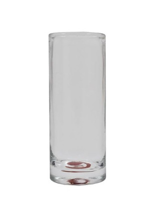 Wazon cylinder z czerwonym dnem