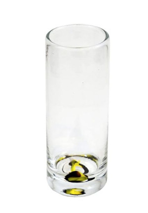 Wazon cylinder żółty-wrzos