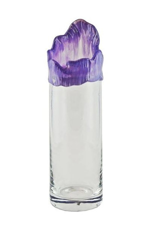 Wazon cylinder tuba Kolor niski - Liliowy
