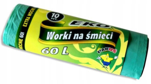 Pakuś Worki Eko 60l A10 Zielone 5529 P..