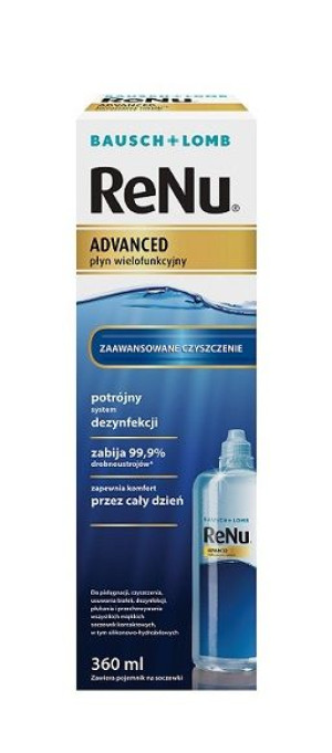 ReNu Advanced 360 ml płynu potrójna dezynfekcja soczewek