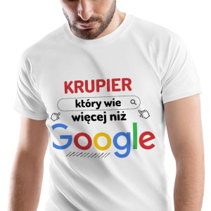 T-Shirt Męski Dla Krupiera Koszulka L Prezent