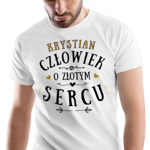 T-Shirt Męski Dla Krystiana Koszulka S Prezent