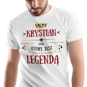 T-Shirt Męski Dla Krystiana Koszulka S Prezent