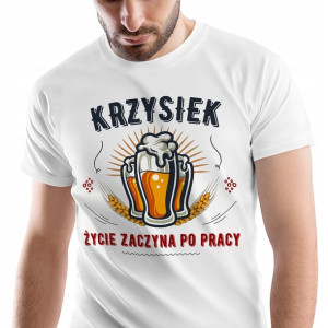 T-Shirt Męski Dla Krzyśka Koszulka S Prezent