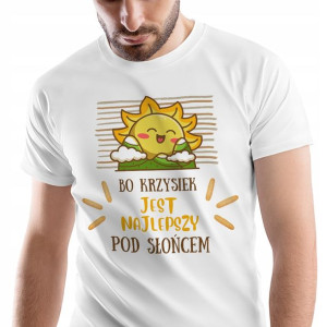 T-Shirt Męski Dla Krzyśka Koszulka S Prezent