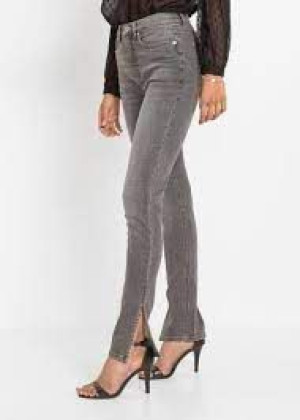 Bonprix Elastyczne Jeansowe Spodnie Stretch Jeansy Rozcięcia 36-38 927456