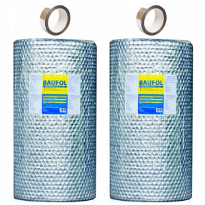 Mata Termoizolacyjna BAUFOL - 60m2 + 2x Taśma ALU