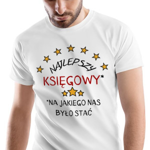 T-Shirt Męski Dla Księgowego Koszulka L Prezent
