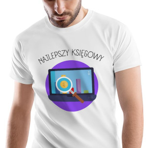 T-Shirt Męski Dla Księgowego Koszulka M Prezent