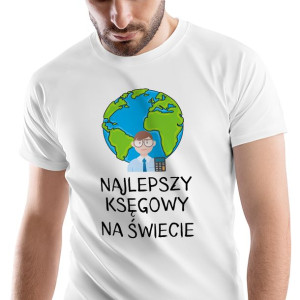T-Shirt Męski Dla Księgowego Koszulka M Prezent