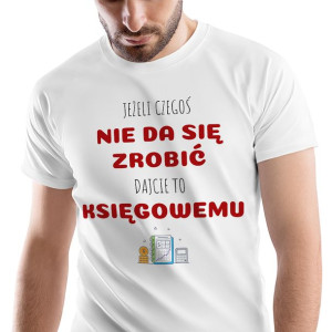 T-Shirt Męski Dla Księgowego Koszulka S Prezent