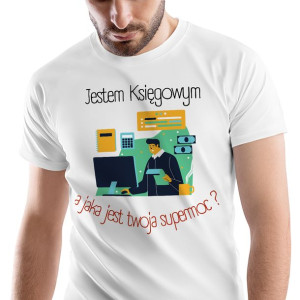 T-Shirt Męski Dla Księgowego Koszulka S Prezent