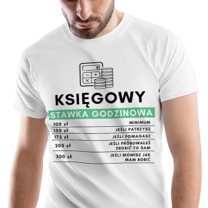 T-Shirt Męski Dla Księgowego Koszulka XL Prezent