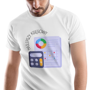 T-Shirt Męski Dla Księgowego Koszulka XXL Prezent