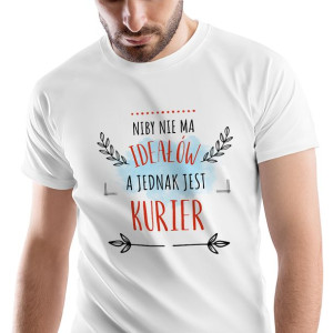 T-Shirt Męski Dla Kuriera na Urodziny XL Prezent
