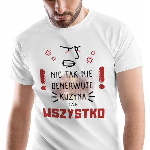 T-Shirt Męski Dla Kuzyna Koszulka L Prezent