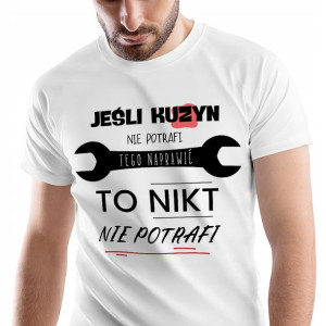 T-Shirt Męski Dla Kuzyna Koszulka S Prezent
