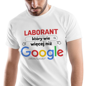 T-Shirt Męski Dla Laboranta Koszulka L Prezent