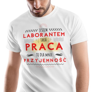 T-Shirt Męski Dla Laboranta Koszulka XL Prezent