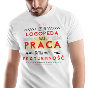 T-Shirt Męski Dla Logopedy Koszulka L Prezent