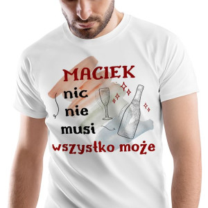 T-Shirt Męski Dla Maćka Koszulka M Prezent