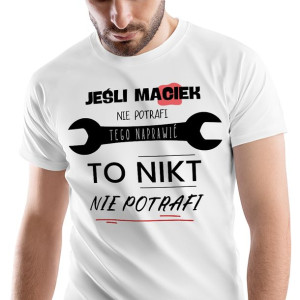 T-Shirt Męski Dla Maćka Koszulka S Prezent