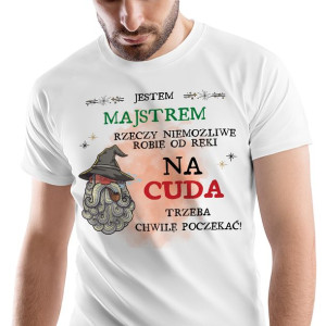 T-Shirt Męski Dla Majstra Koszulka M Prezent