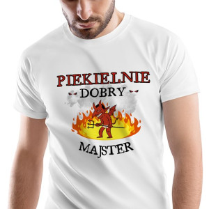 T-Shirt Męski Dla Majstra na Urodziny M Prezent