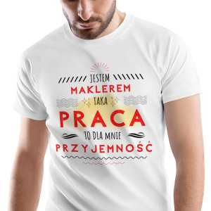 T-Shirt Męski Dla Maklera Koszulka XXL Prezent