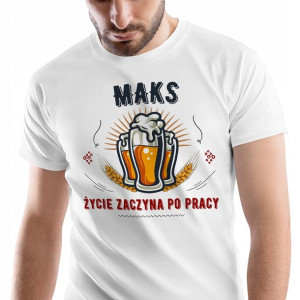 T-Shirt Męski Dla Maksa Koszulka L Prezent