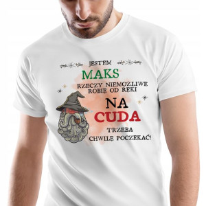 T-Shirt Męski Dla Maksa Koszulka S Prezent