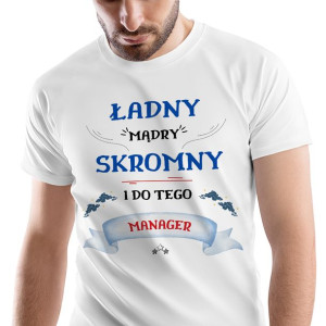 T-Shirt Męski Dla Managera Koszulka M Prezent