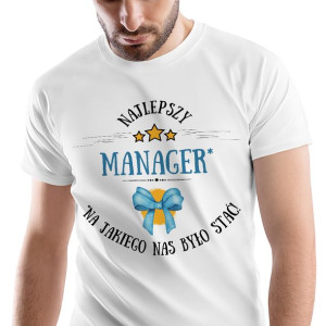 T-Shirt Męski Dla Managera Koszulka S Prezent