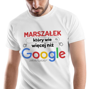 T-Shirt Męski Dla Marszałka Koszulka M Prezent