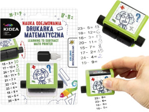 KIDEA DRUKARKA Matematyczna ODEJMOWANIE Pieczątka