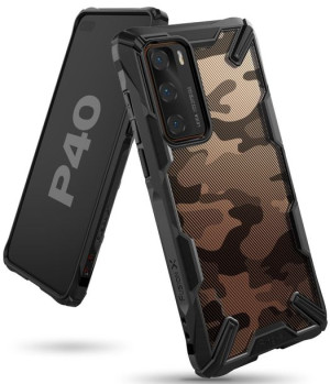 Etui Ringke Fusion-X Huawei P40 Camo (Moro) Black