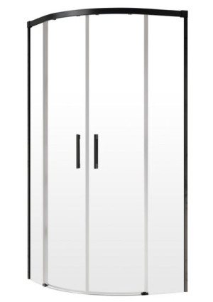 Kabina RADAWAY Idea Black PDD 100x100 przejrzyste