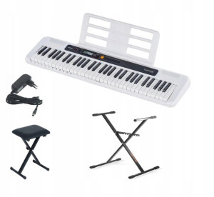 Keyboard Casio Ct-s200 Wh + Zasilacz +statyw+ Ława