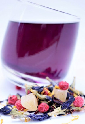 PURPUROWE WYSPY 250 g herbata owocowa z Klitorią