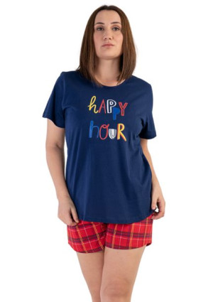 Piżama Damska Vienetta bawełniana +Size 4XL plus size