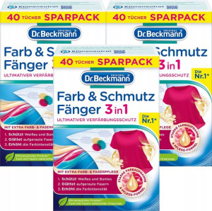 Chusteczki do Prania Dr Beckmann Ochronne 3w1 3x40